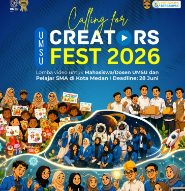 UMSU Buka Pendaftaran UMSU Creators Fest 2026, Ajak Mahasiswa, Dosen, dan Pelajar Tampilkan Karya Terbaik